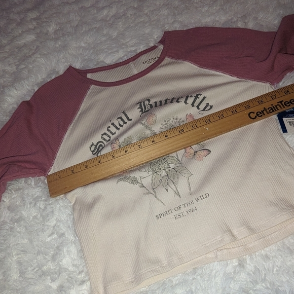 Nwt Arizona whitecap butterfly social butterfly spirit of the wild est. 1964 top - Picture 9 of 13